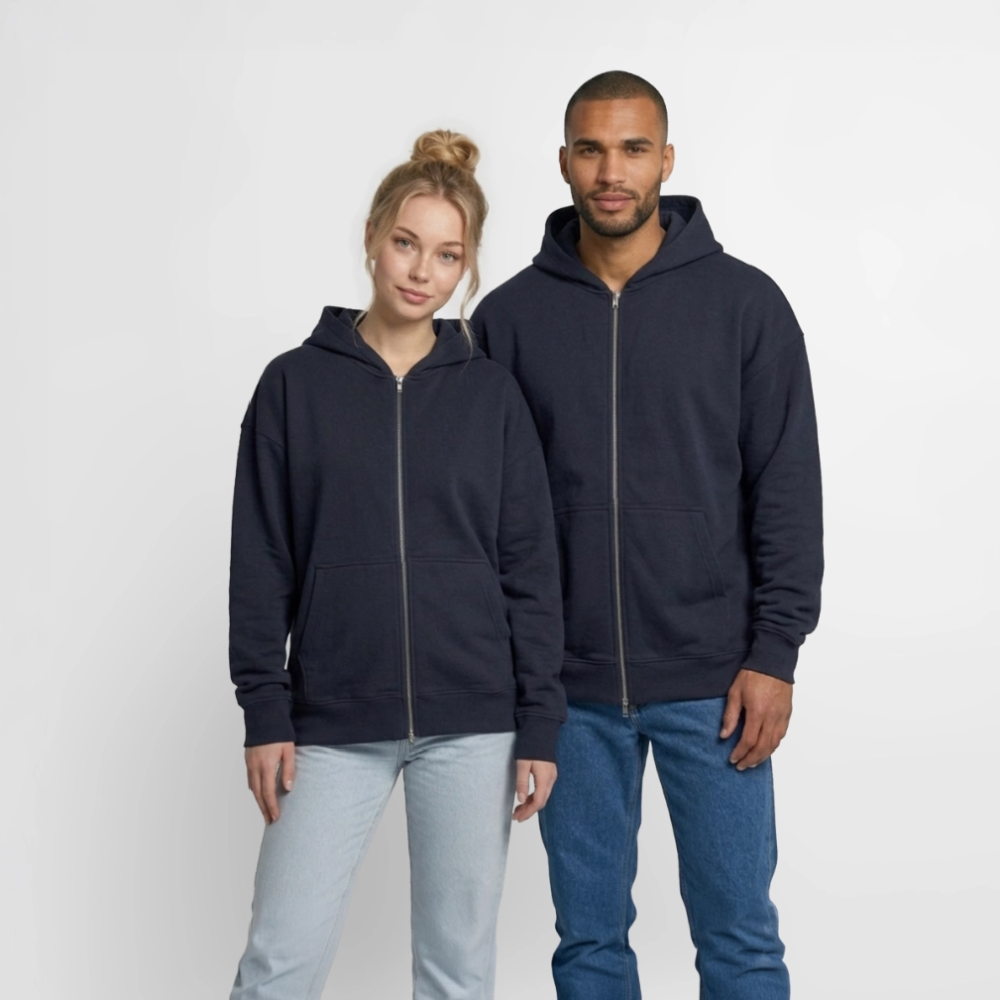 Sweat à capuche unisexe zippé oversize épais SPREAD – Image 2
