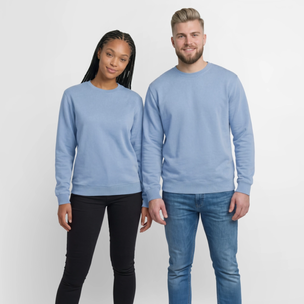 Sweatshirt unisexe Premium acid-wash en coton – Image 2