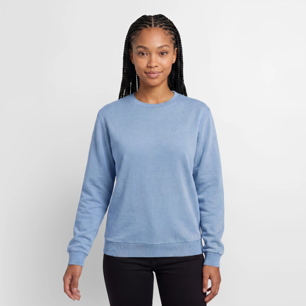 Sweatshirt unisexe Premium acid-wash en coton – Image 4