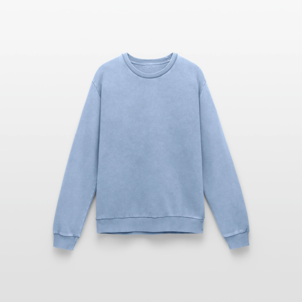 Sweatshirt unisexe Premium acid-wash en coton – Image 5