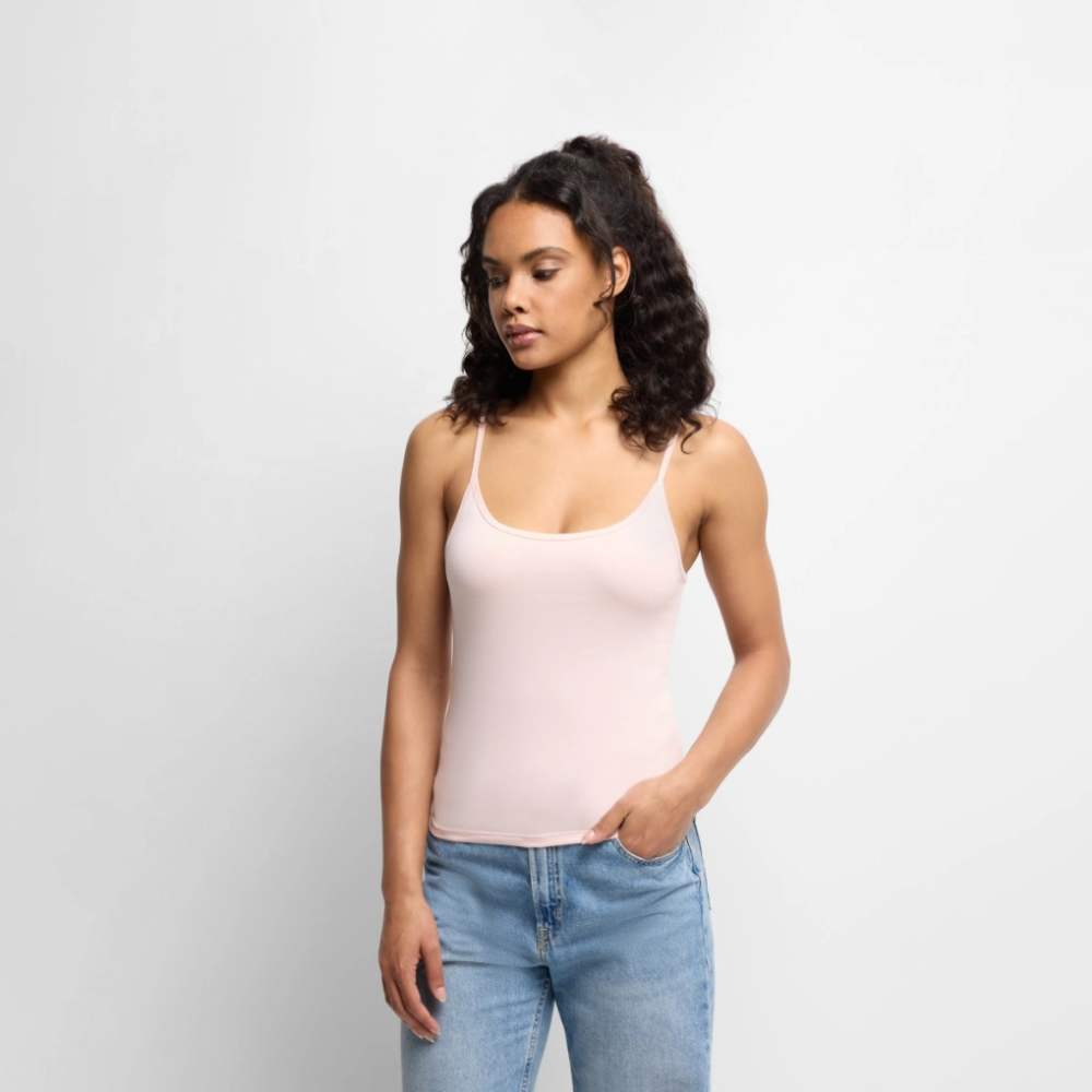 Top Premium femme à fines bretelles bio – Image 2
