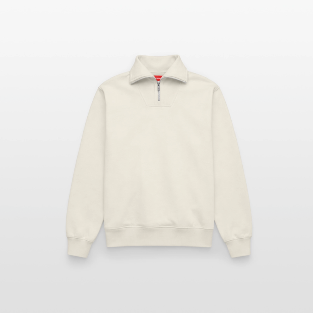 Sweat unisexe décontracté en coton biologique à demi-zip – de SPREAD – Image 3