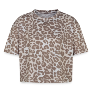 T-shirt boxy femme léopard premium