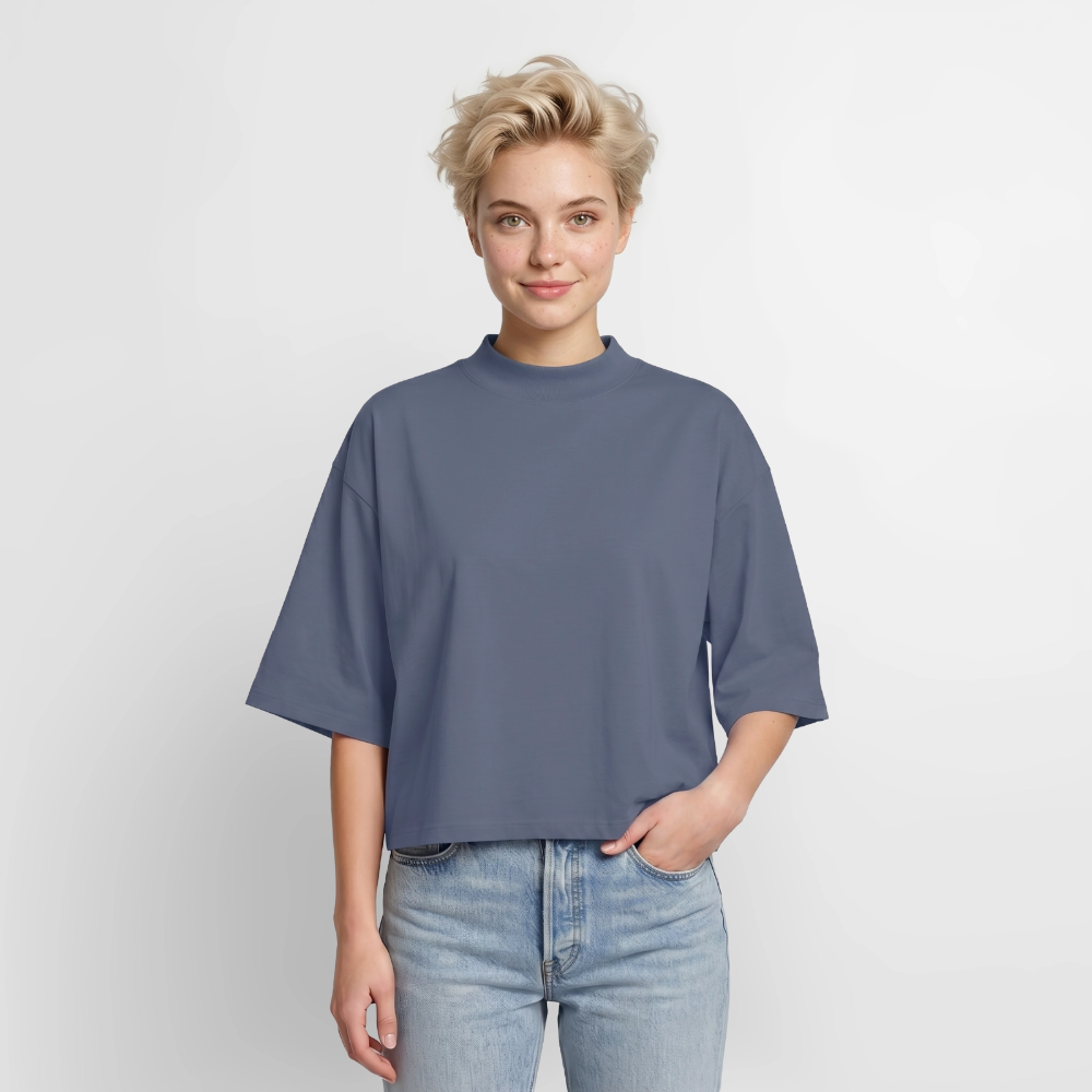 T-shirt femme coupe boxy recyclé manches mi-longues Stanley/Stella – Image 2