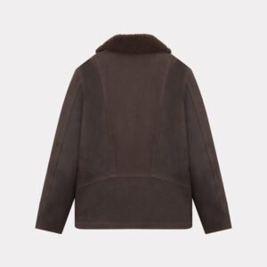 CHEVIGNON manteau cuir cameraman marron – Image 3