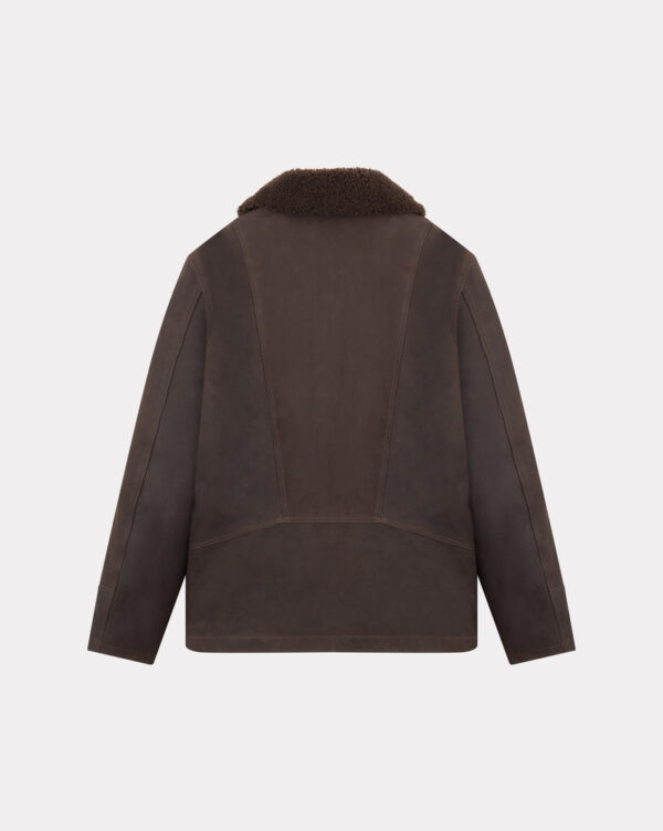 CHEVIGNON manteau cuir cameraman marron