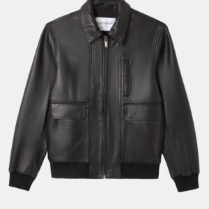 CHEVIGNON blouson en cuir paolo noir – Image 2