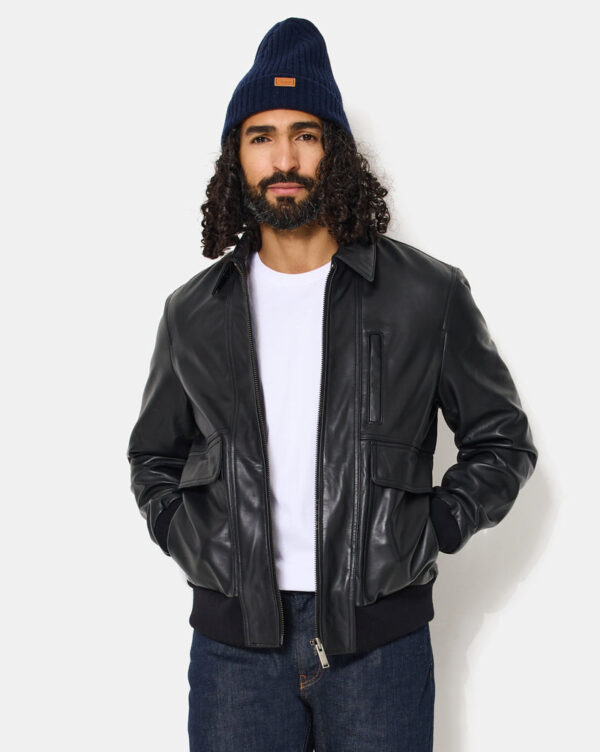 CHEVIGNON blouson en cuir paolo noir