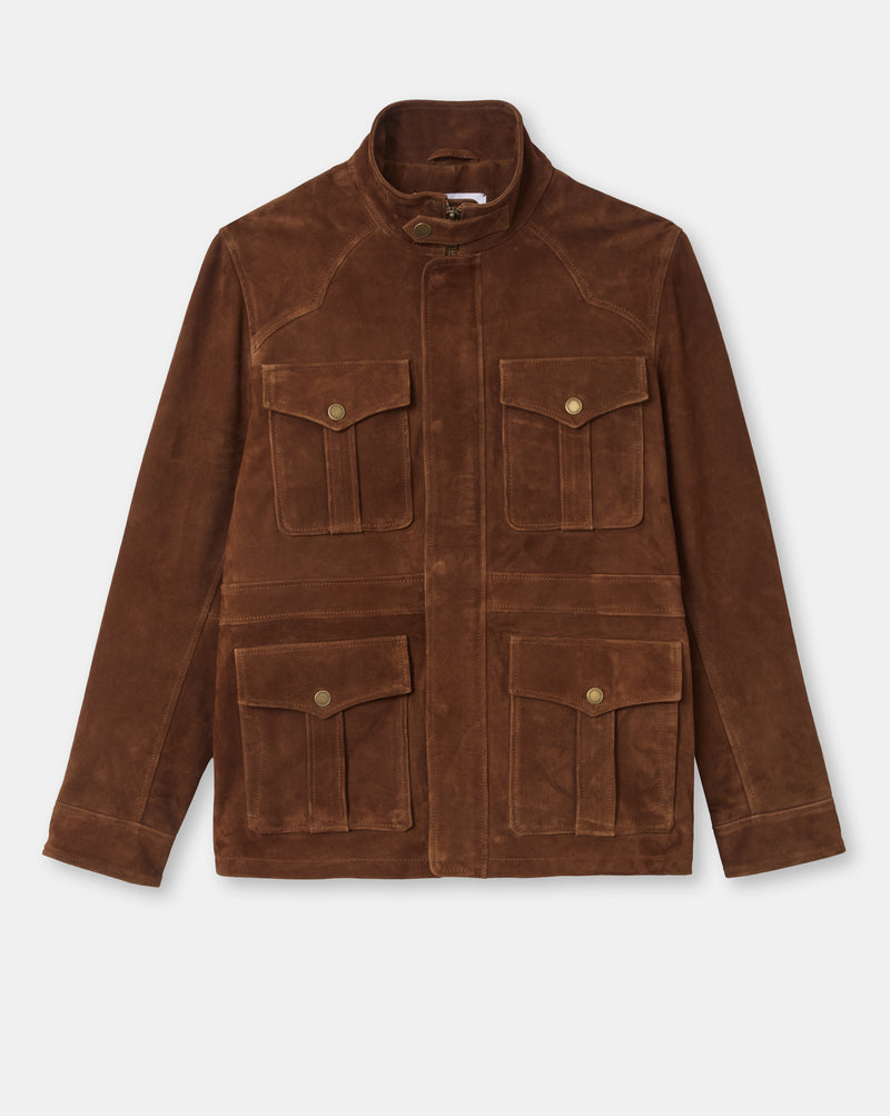 CHEVIGNON veste en cuir dagger marron – Image 9