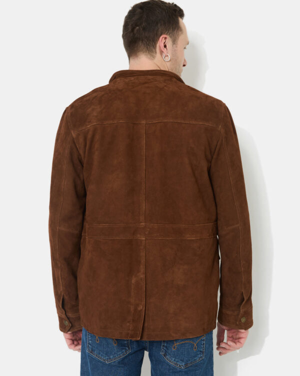 CHEVIGNON veste en cuir dagger marron