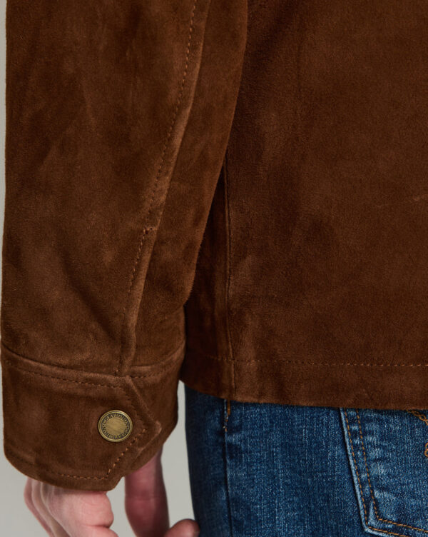 CHEVIGNON veste en cuir dagger marron