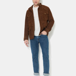 CHEVIGNON veste en cuir dagger marron – Image 2