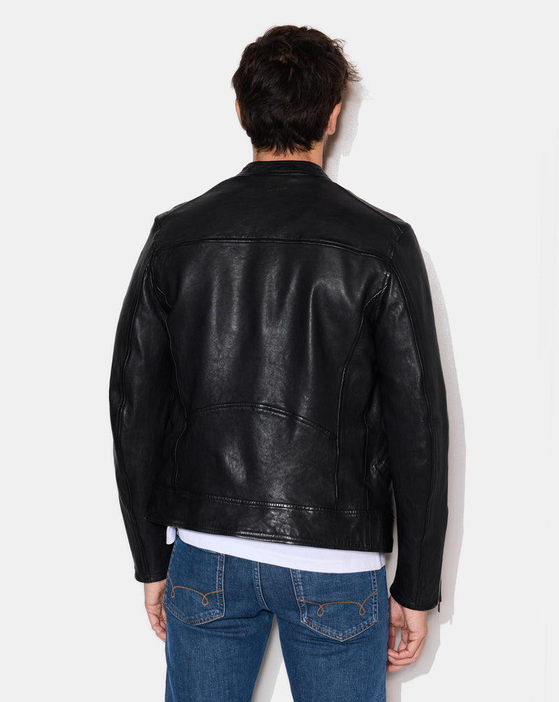 CHEVIGNON veste en cuir duke noir – Image 5