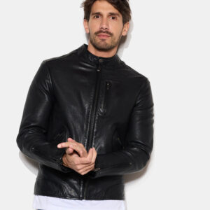 CHEVIGNON veste en cuir duke noir – Image 1