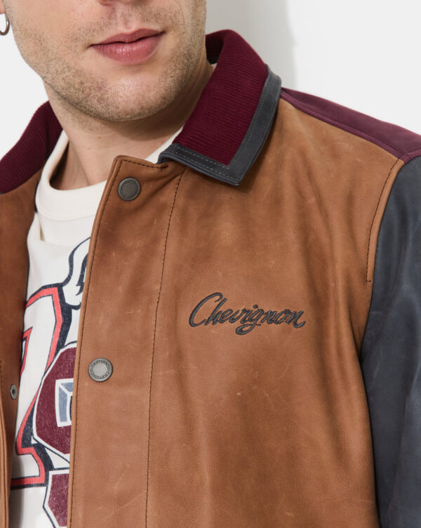 CHEVIGNON blouson en cuir dearest beige