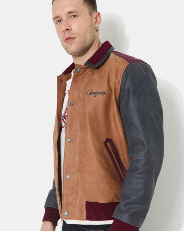 CHEVIGNON blouson en cuir dearest beige