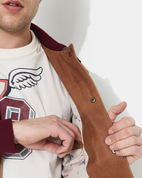 CHEVIGNON blouson en cuir dearest beige