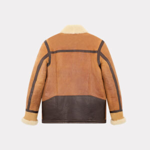 CHEVIGNON manteau cameraman cuir marron – Image 5