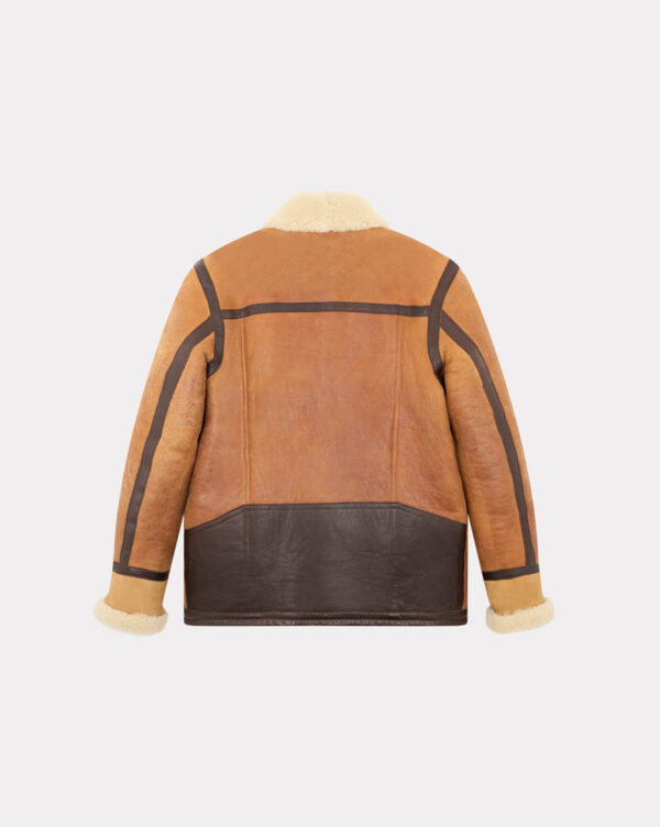 CHEVIGNON manteau cameraman cuir marron